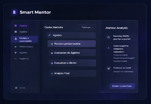 Interfaz conceptual de Smart Mentor